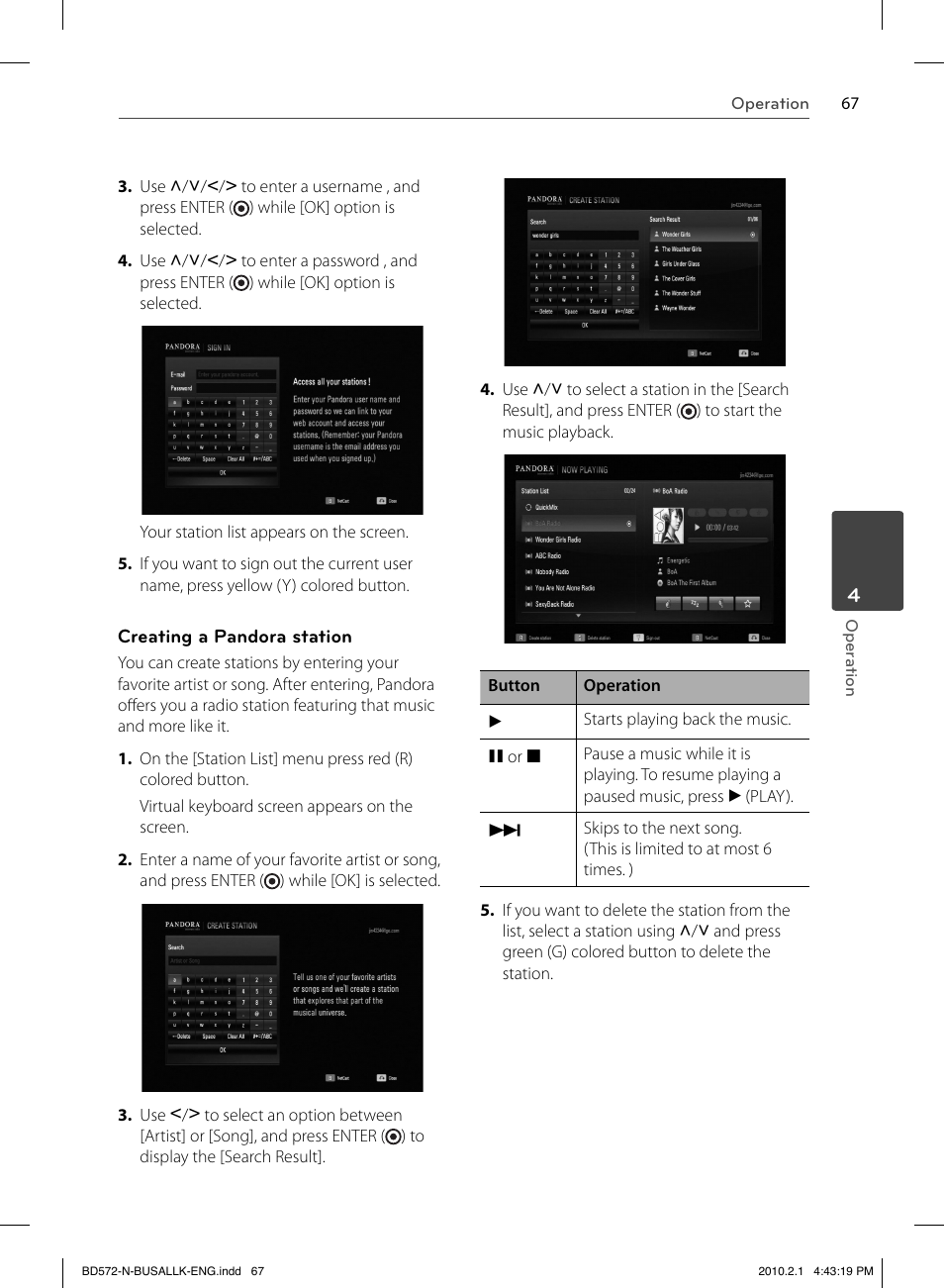 LG LASER SYSTEM - D??SC BD570 User Manual | Page 67 / 92