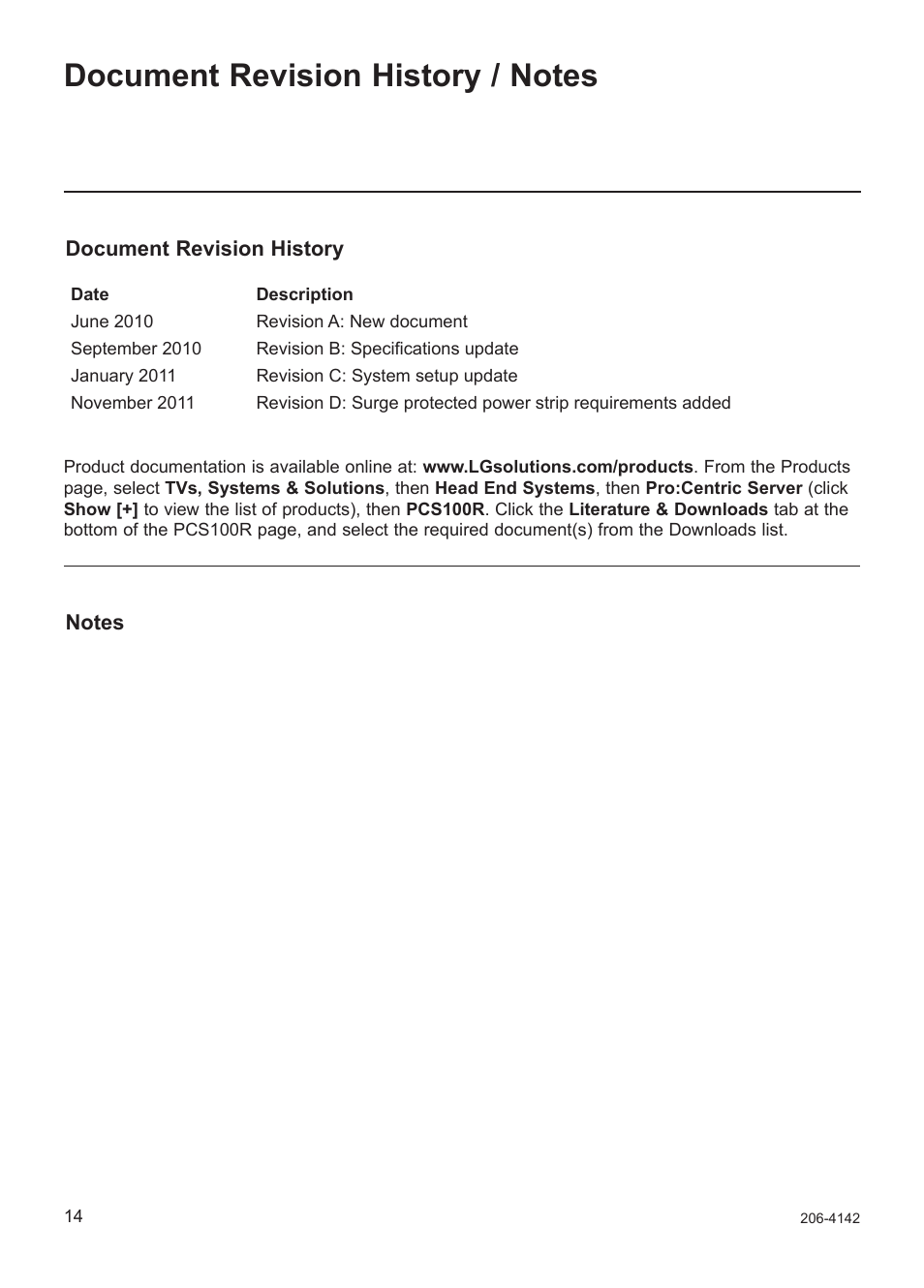 LG PCS100R User Manual | Page 14 / 16