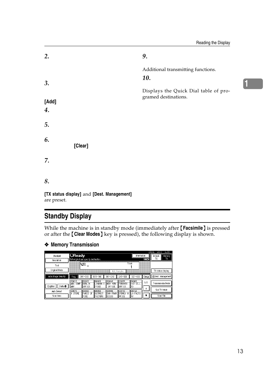 Standby display, P.13 | LG Option Type 1045 User Manual | Page 21 / 89