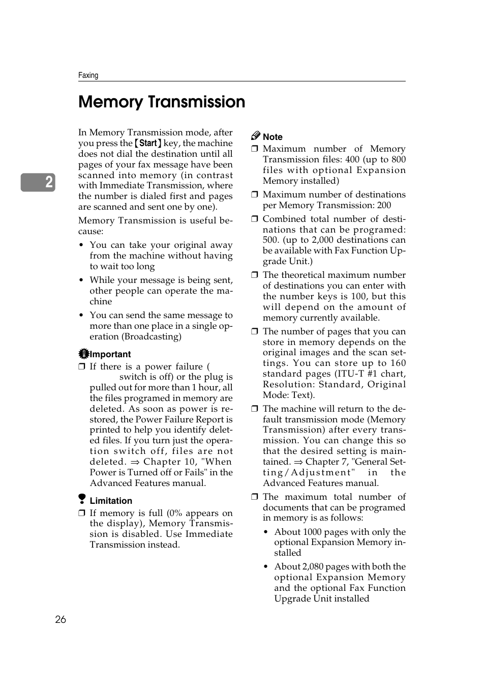 Memory transmission | LG Option Type 1045 User Manual | Page 34 / 89