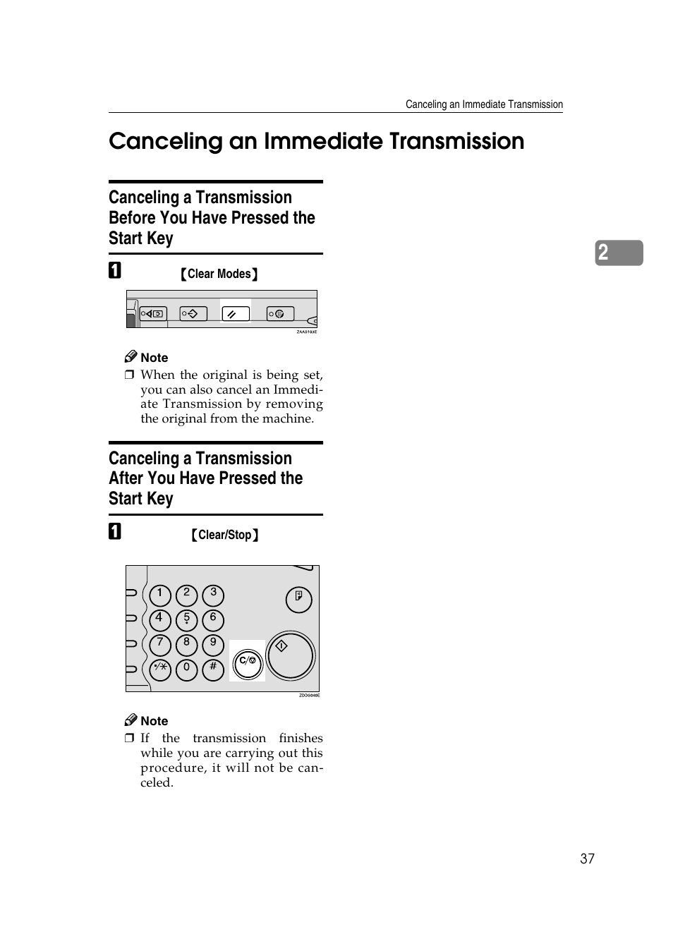 Canceling an immediate transmission, 2canceling an immediate transmission | LG Option Type 1045 User Manual | Page 45 / 89