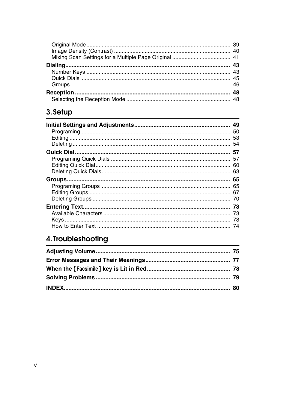 Setup, Troubleshooting | LG Option Type 1045 User Manual | Page 8 / 89