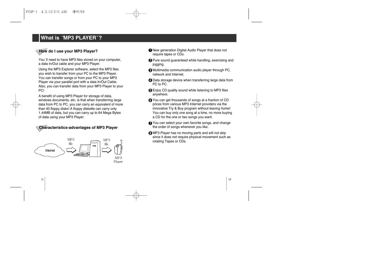What is mp3 player | LG MF-PD330 User Manual | Page 5 / 20