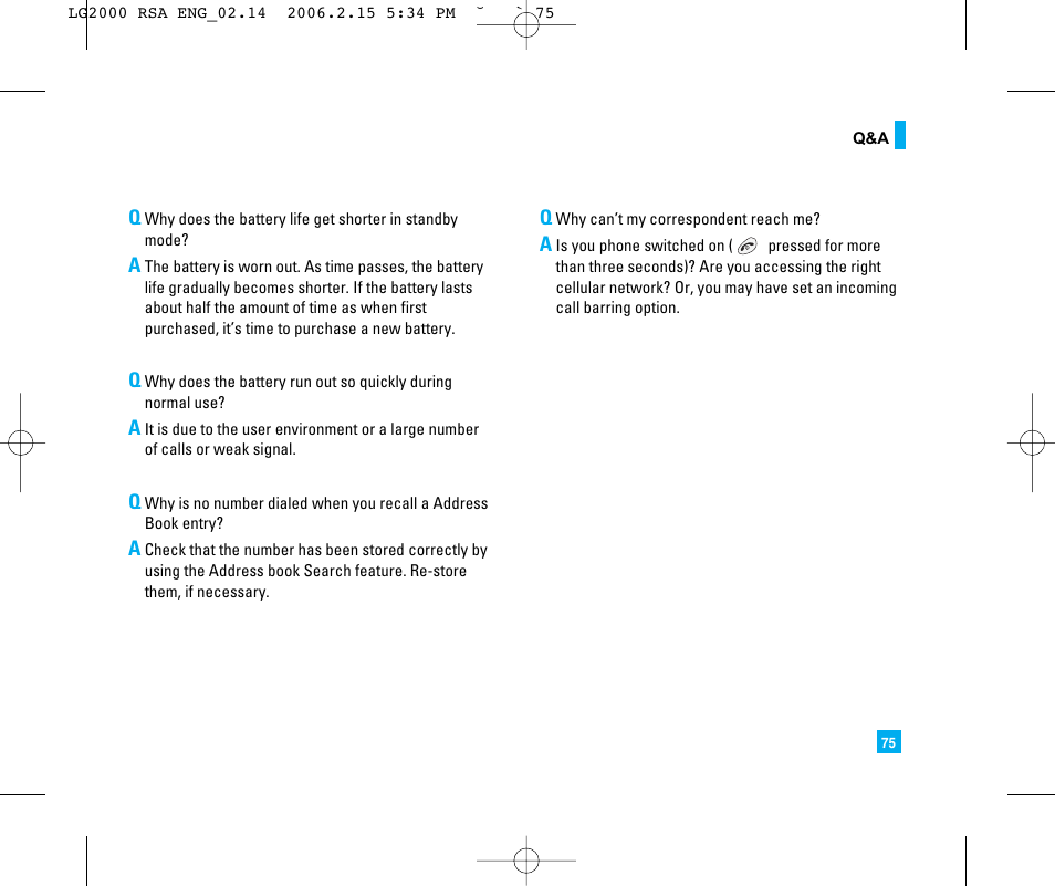 LG 2000 User Manual | Page 78 / 97