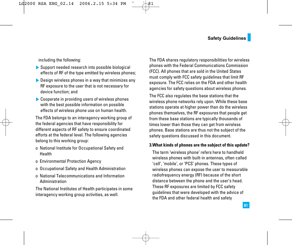 LG 2000 User Manual | Page 84 / 97