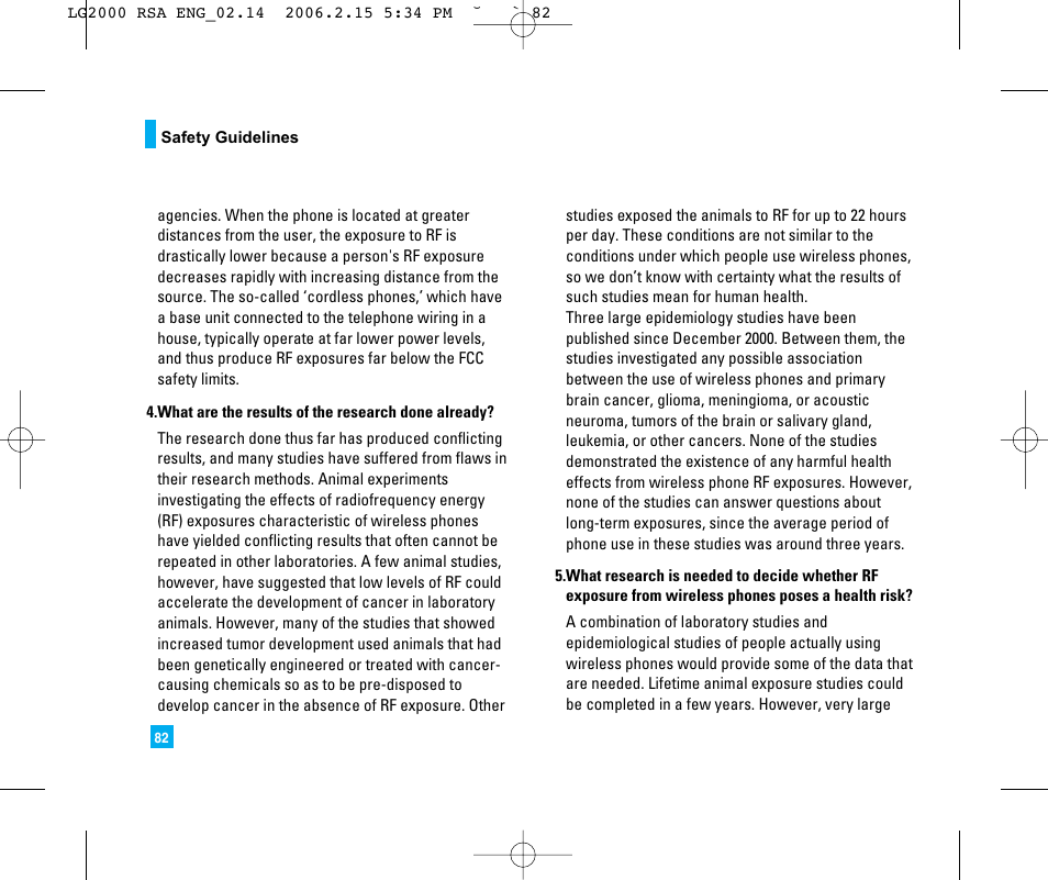 LG 2000 User Manual | Page 85 / 97