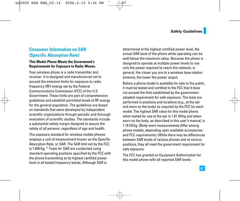 LG 2000 User Manual | Page 90 / 97