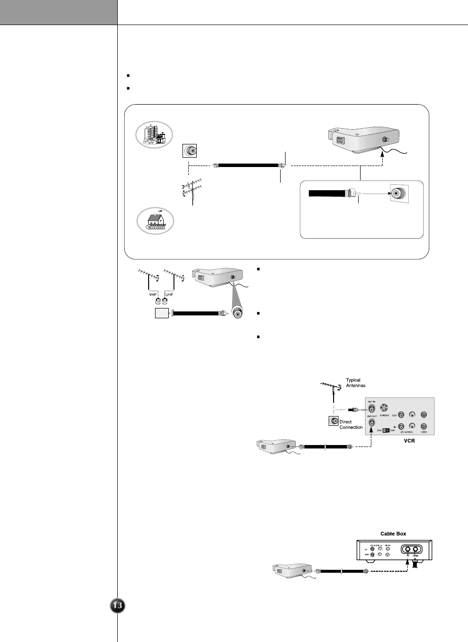 External equipment connections, Installation | LG LRSC 26980TT User Manual | Page 13 / 33