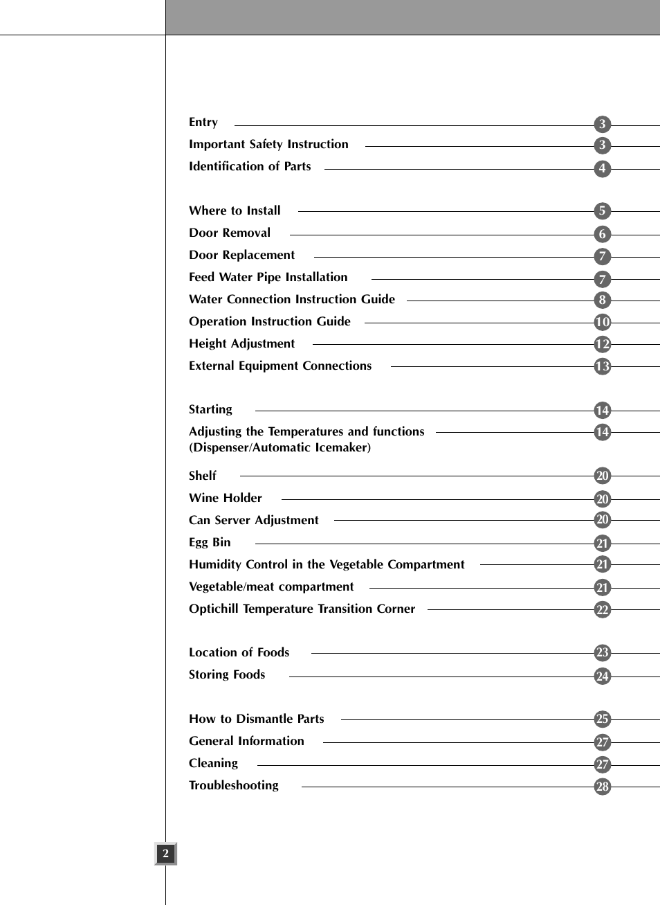 LG LRSC 26980TT User Manual | Page 2 / 33
