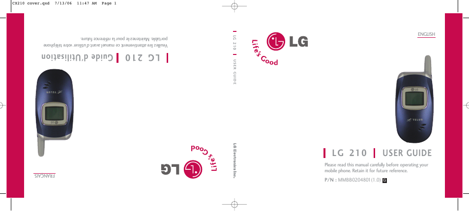 LG 210 User Manual | 72 pages