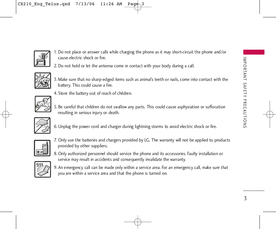 LG 210 User Manual | Page 4 / 72