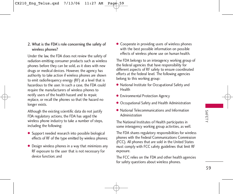 LG 210 User Manual | Page 60 / 72