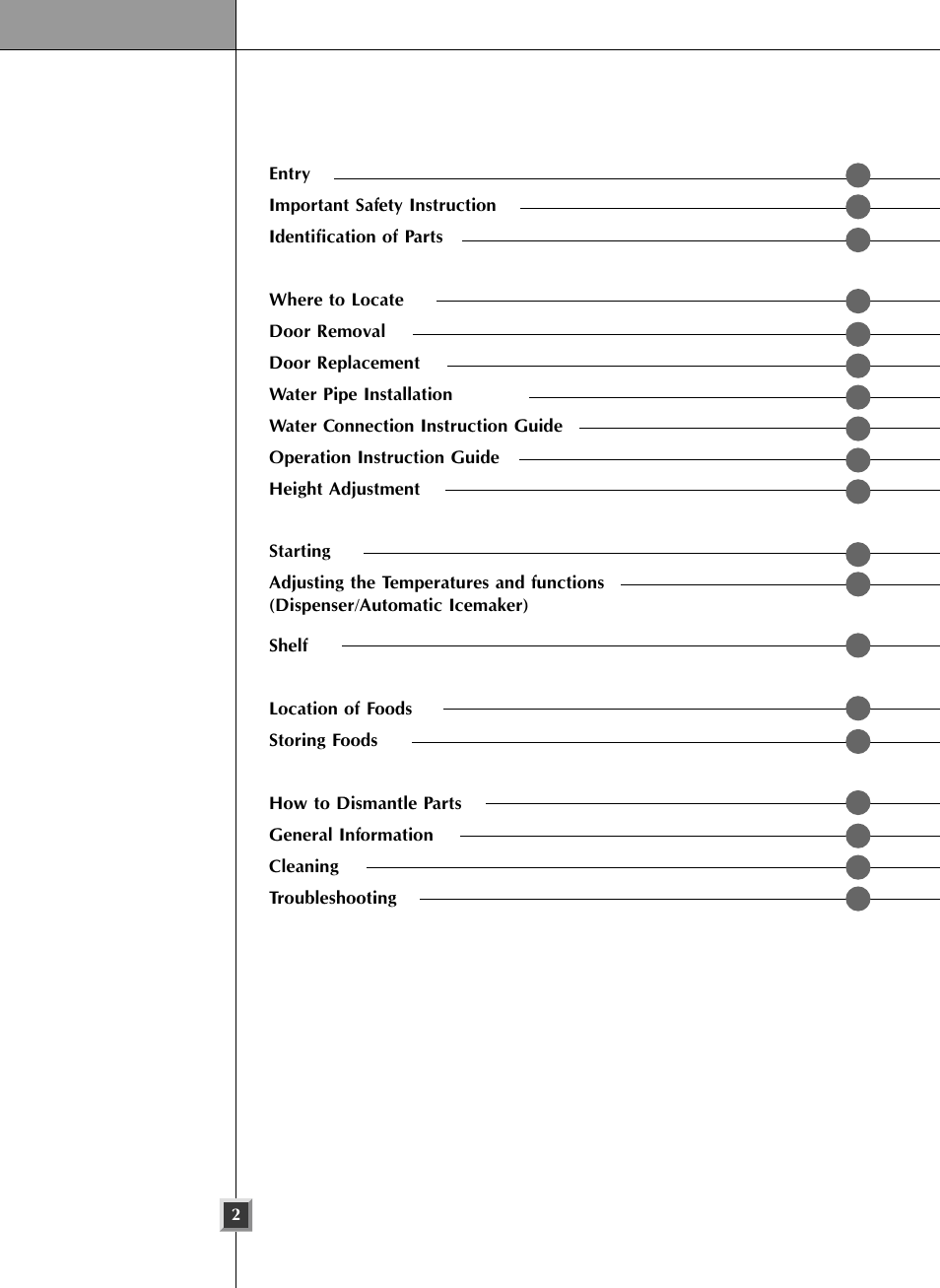 LG LSC26905 User Manual | Page 2 / 56