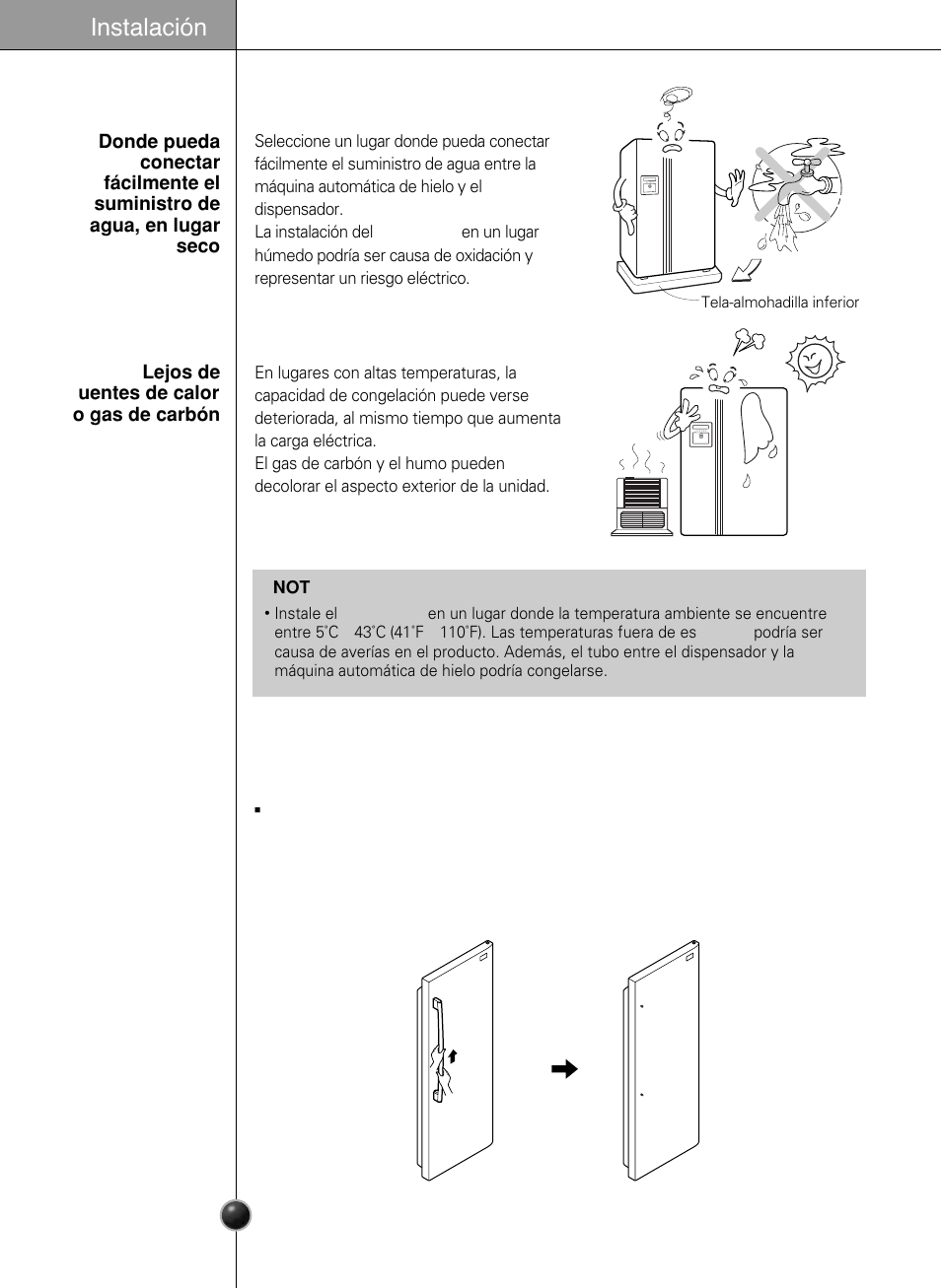 Instalación | LG LSC26905 User Manual | Page 34 / 56