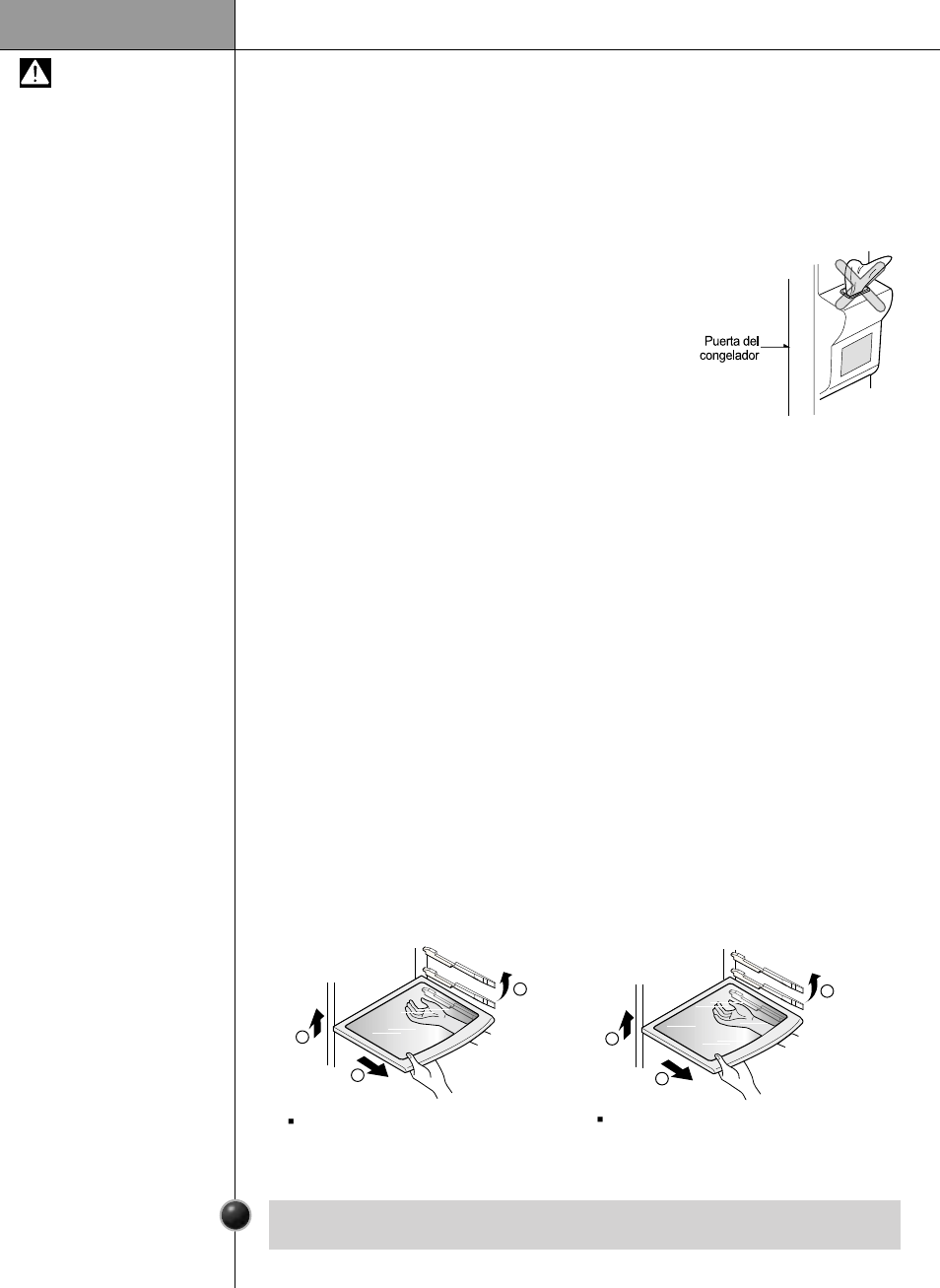 Bandeja, Precauciones, Funcionamiento | LG LSC26905 User Manual | Page 44 / 56