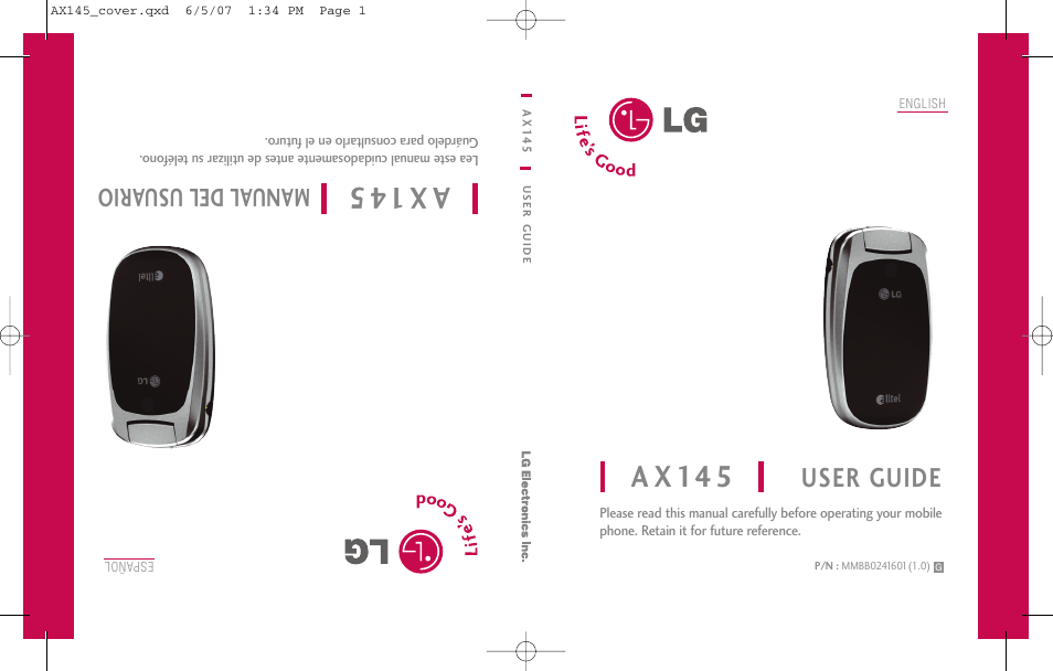 LG AX 145 User Manual | 95 pages