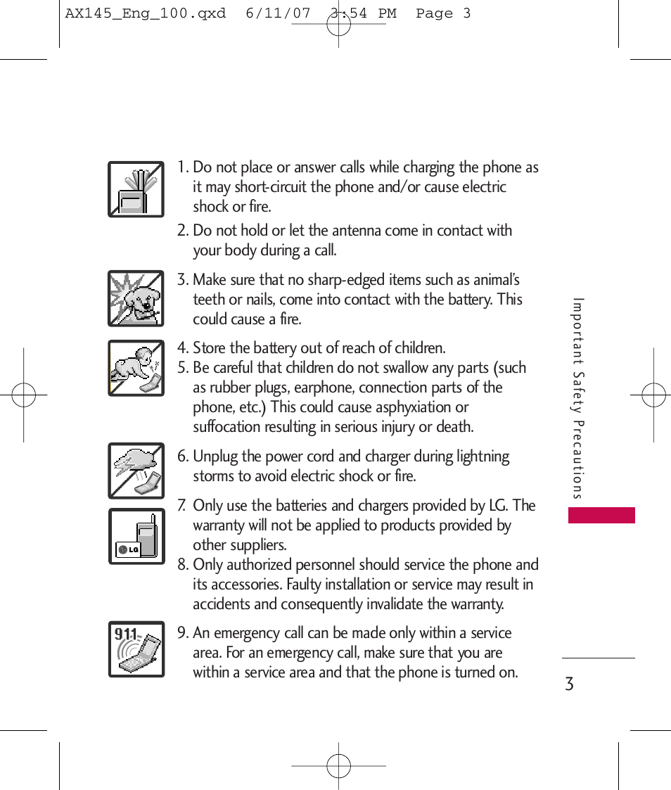 LG AX 145 User Manual | Page 5 / 95
