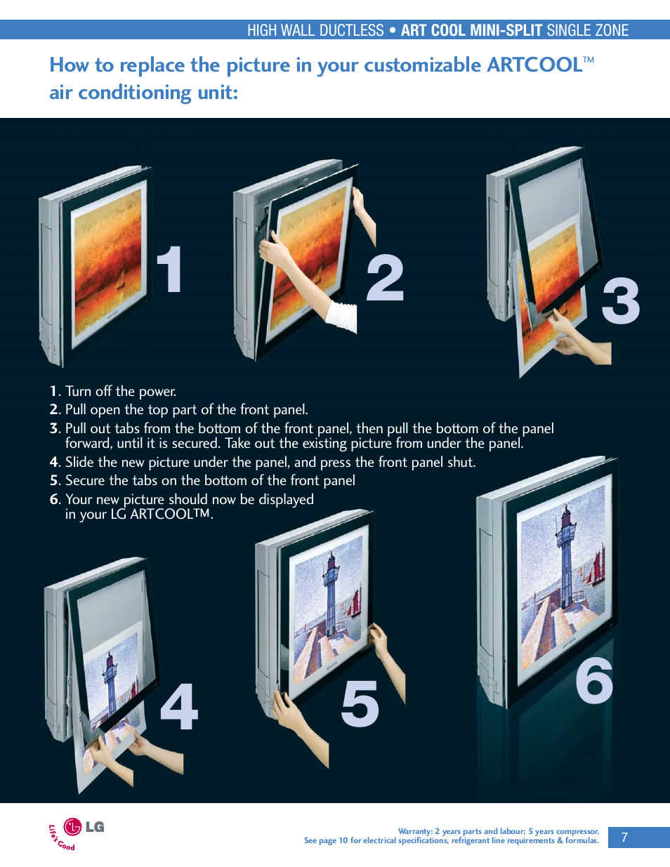 LG LA090HP User Manual | Page 10 / 36
