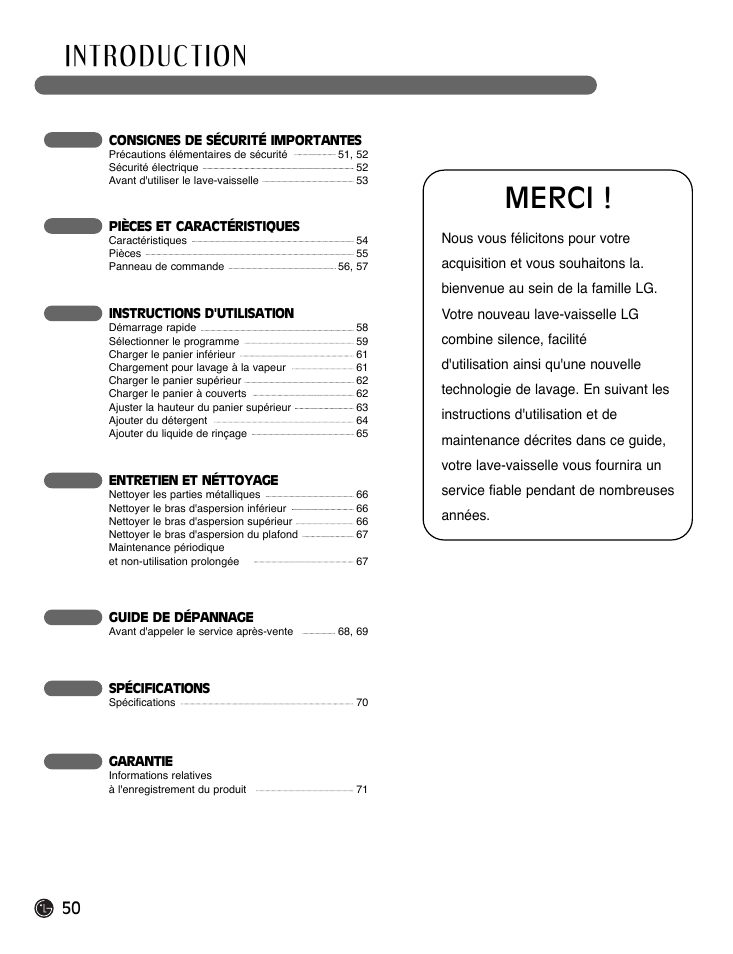 Merci | LG LDF7932ST User Manual | Page 50 / 72