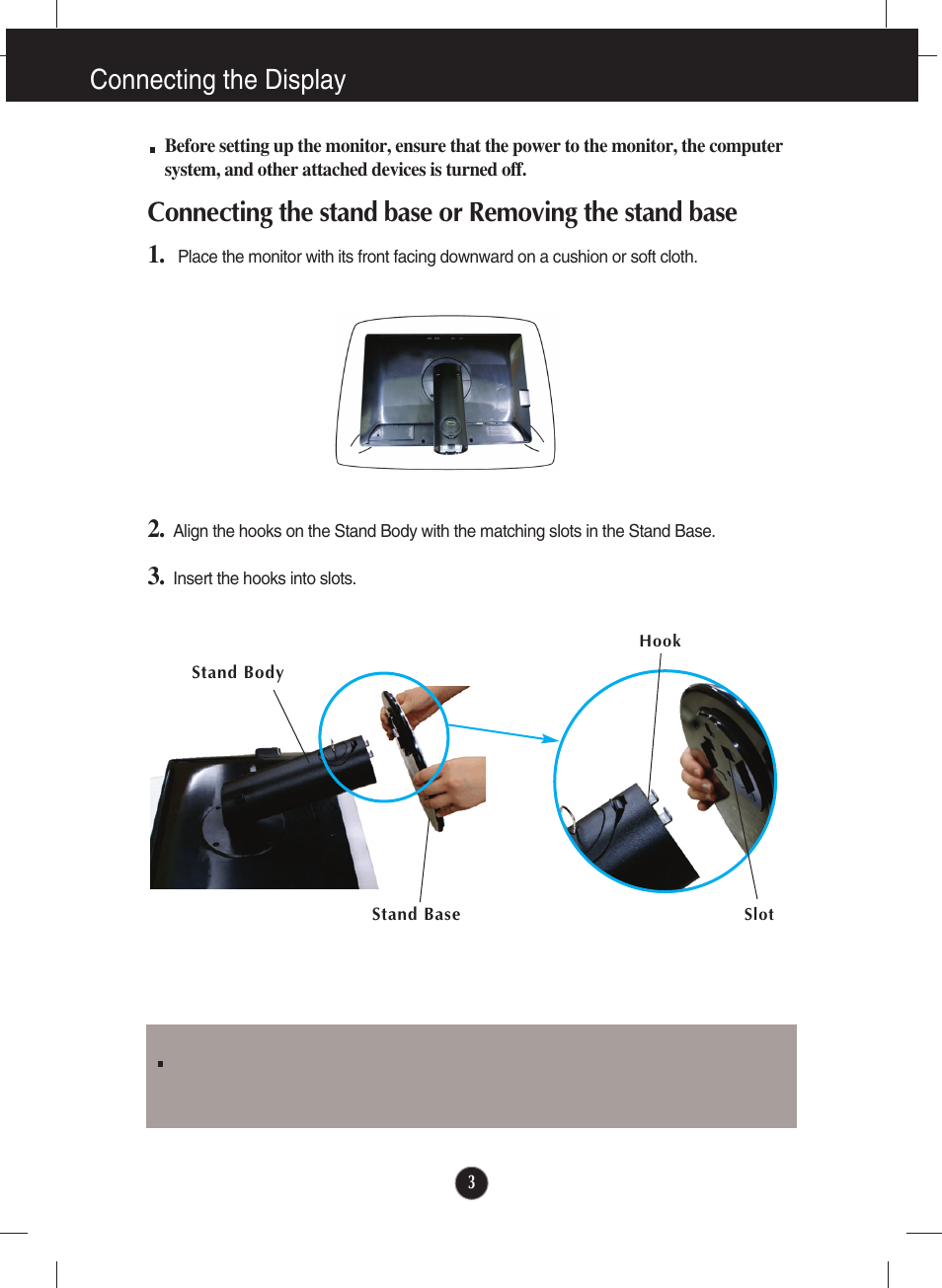 Connecting the display | LG W2600V User Manual | Page 4 / 31