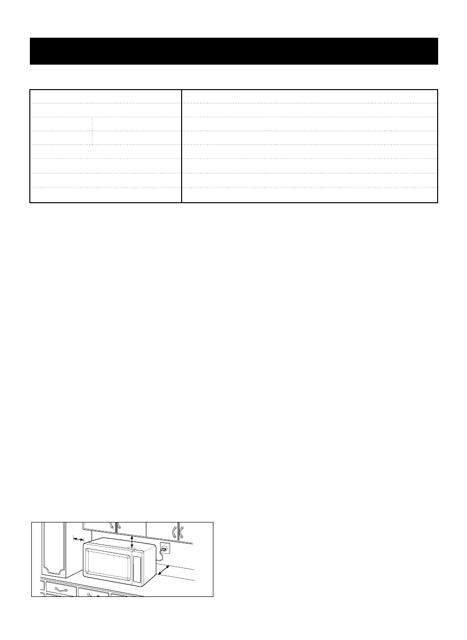 Understanding your toaster combo, Specifications, Installation | A. circuits, B. voltage warning, C. placement of the oven, D. do not block the air vents, E. radio interference | LG LTM9000B User Manual | Page 6 / 26