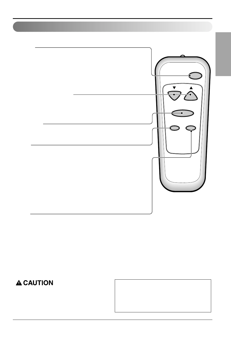 English, Remote control, Power | Temperature setting, Fan speed, Timer | LG LT1030HR User Manual | Page 19 / 48