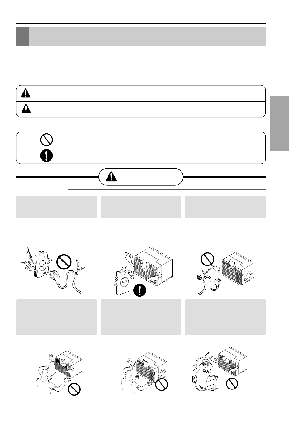 Precauciones de seguridad, Advertencia, Español | Advertencia precaucion, Instalación, No hacer. siga estas instrucciones | LG LT1030HR User Manual | Page 25 / 48