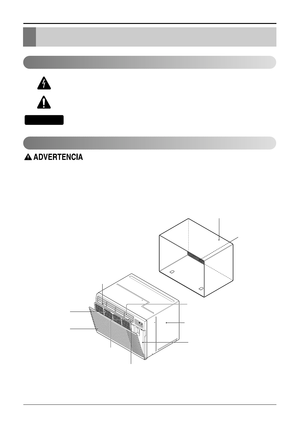 Introducción, Símbolos utilizados en este manual características, Consejo | El soporte de pared y la rejilla posterior, El unidad | LG LT1030HR User Manual | Page 30 / 48