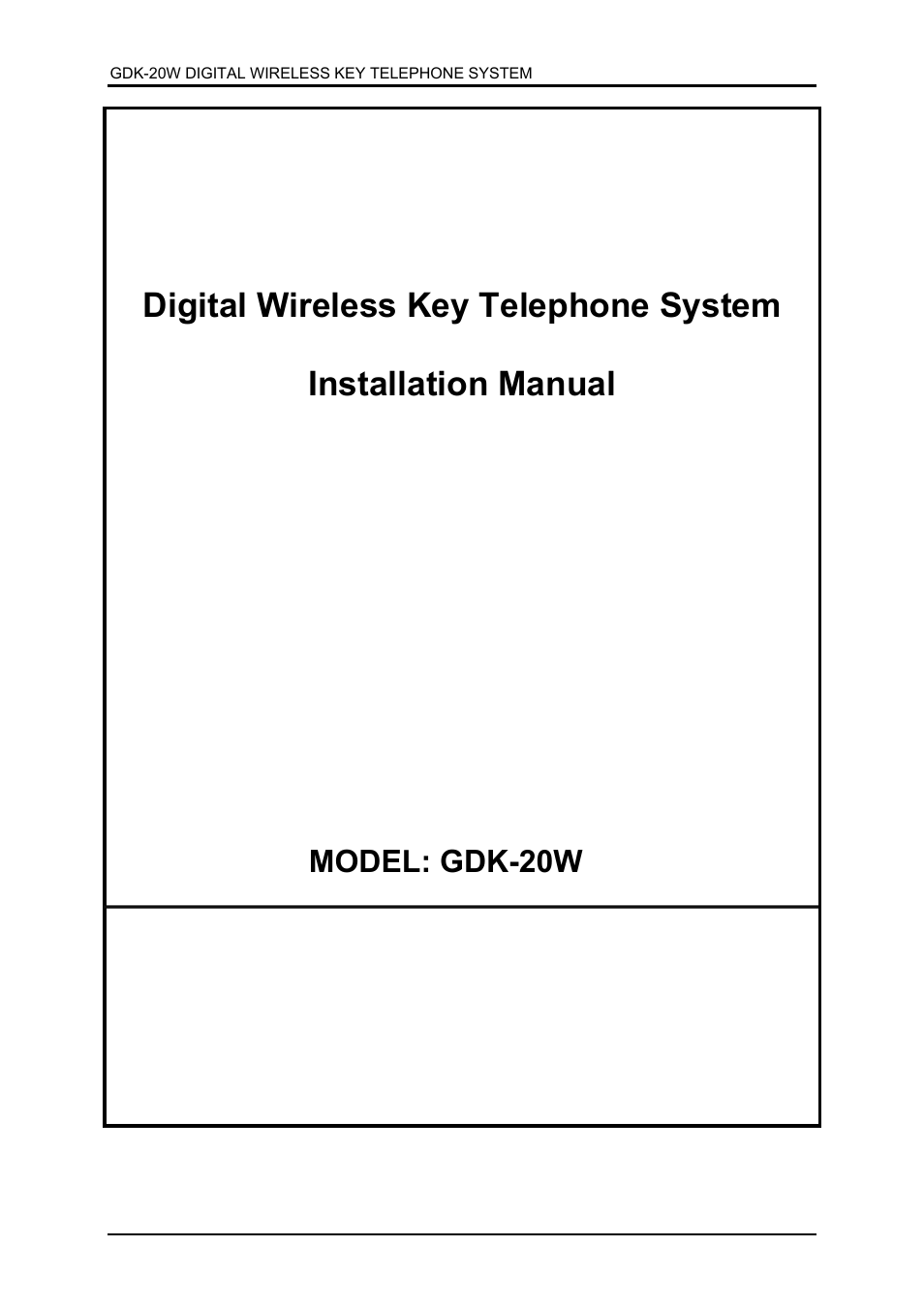 LG GDK-20W User Manual | 98 pages