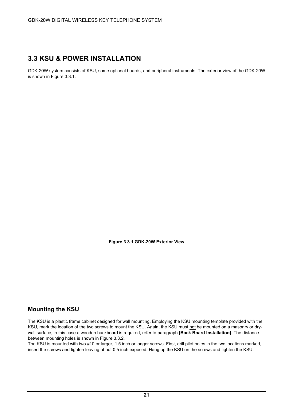 3 ksu & power installation | LG GDK-20W User Manual | Page 19 / 98