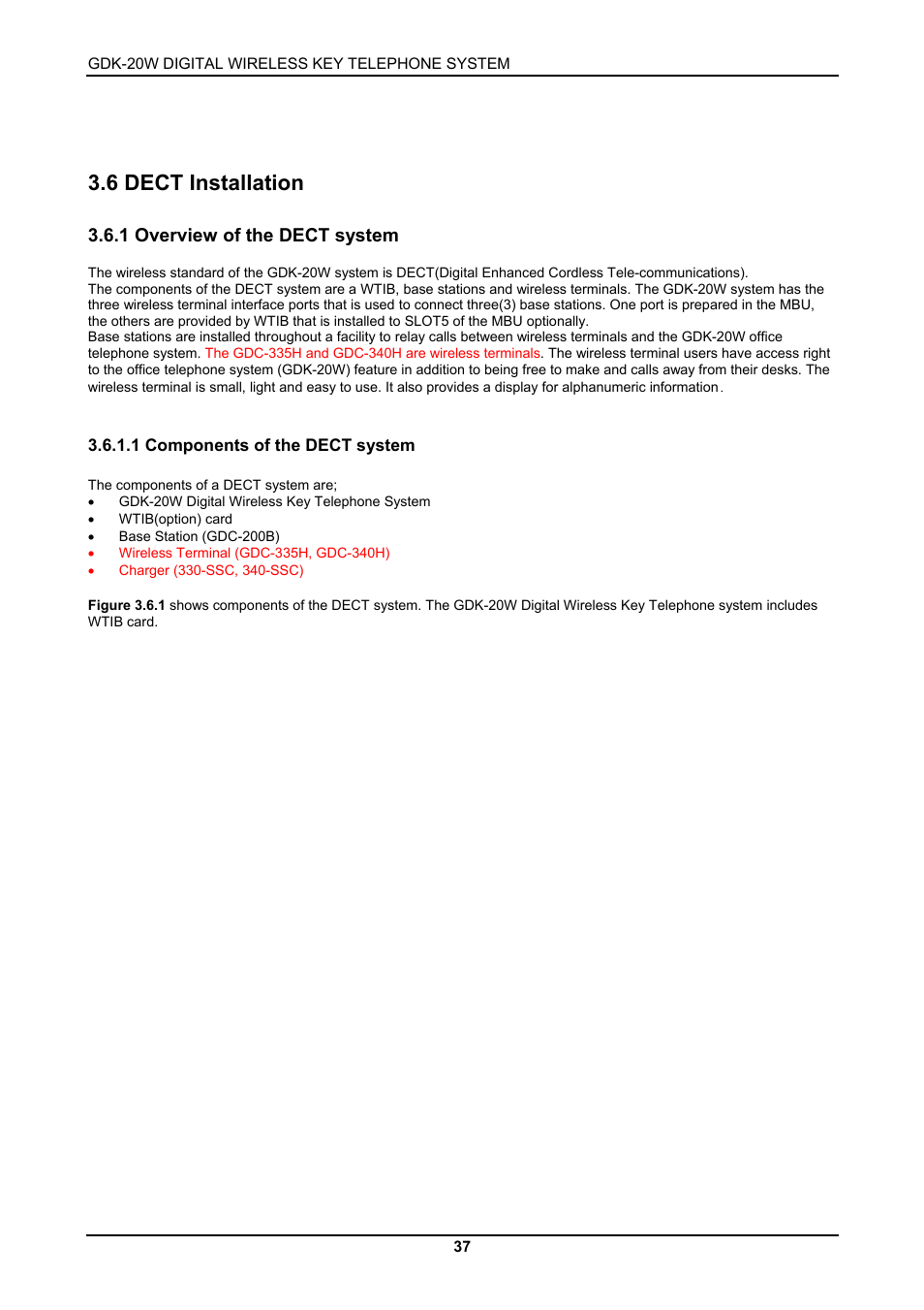 6 dect installation | LG GDK-20W User Manual | Page 35 / 98