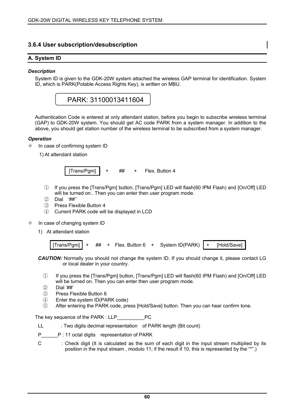 LG GDK-20W User Manual | Page 58 / 98