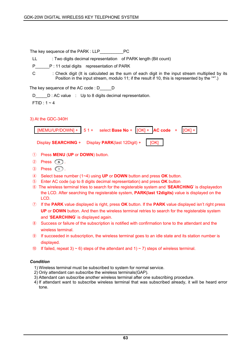 LG GDK-20W User Manual | Page 61 / 98