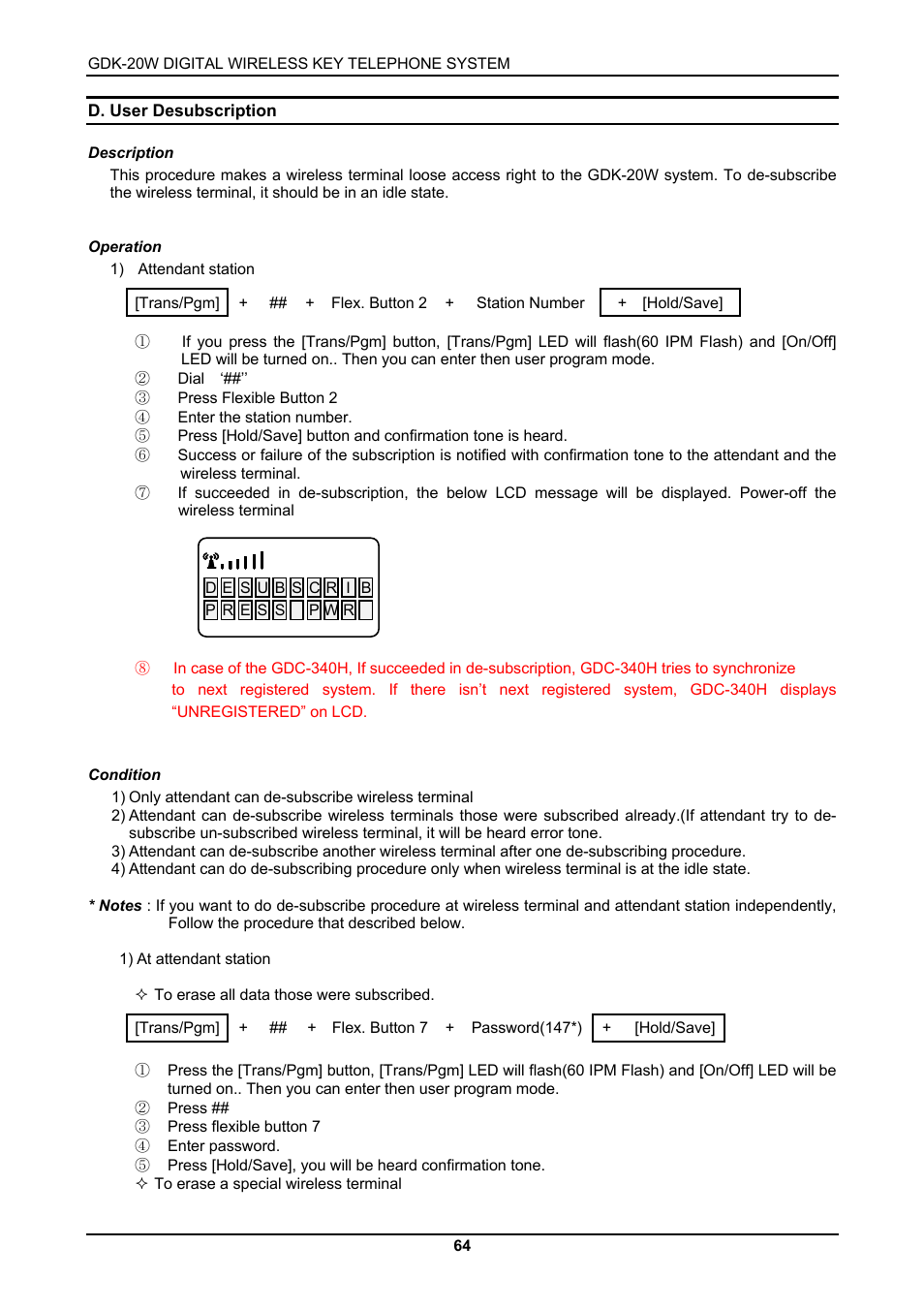 LG GDK-20W User Manual | Page 62 / 98