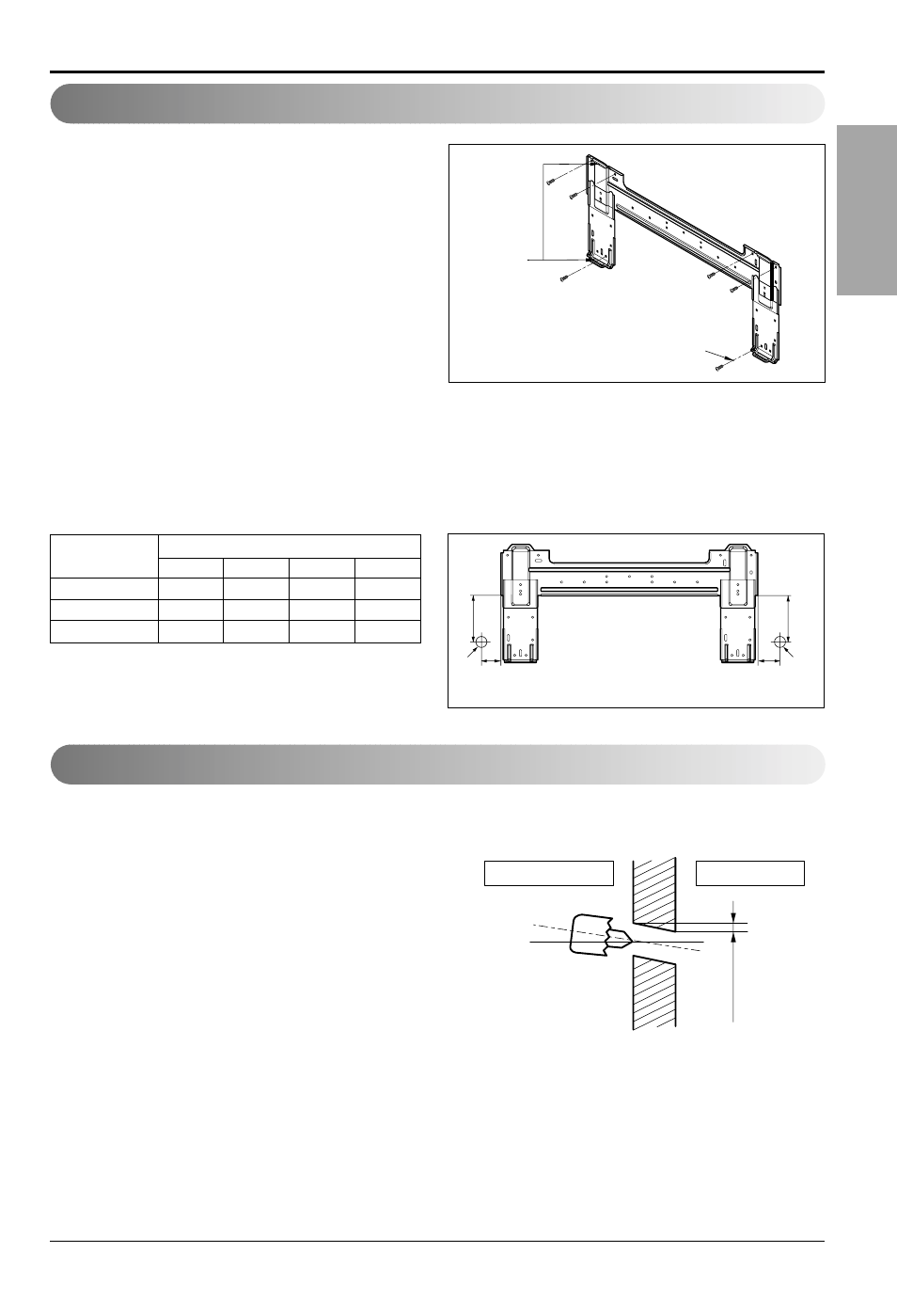 English, How to mount installation plate, Drill a hole in the wall | LG LS122CE User Manual | Page 15 / 31