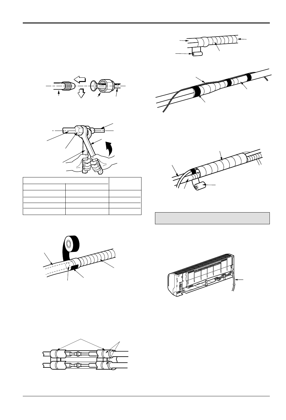 For right rear piping | LG LS122CE User Manual | Page 18 / 31