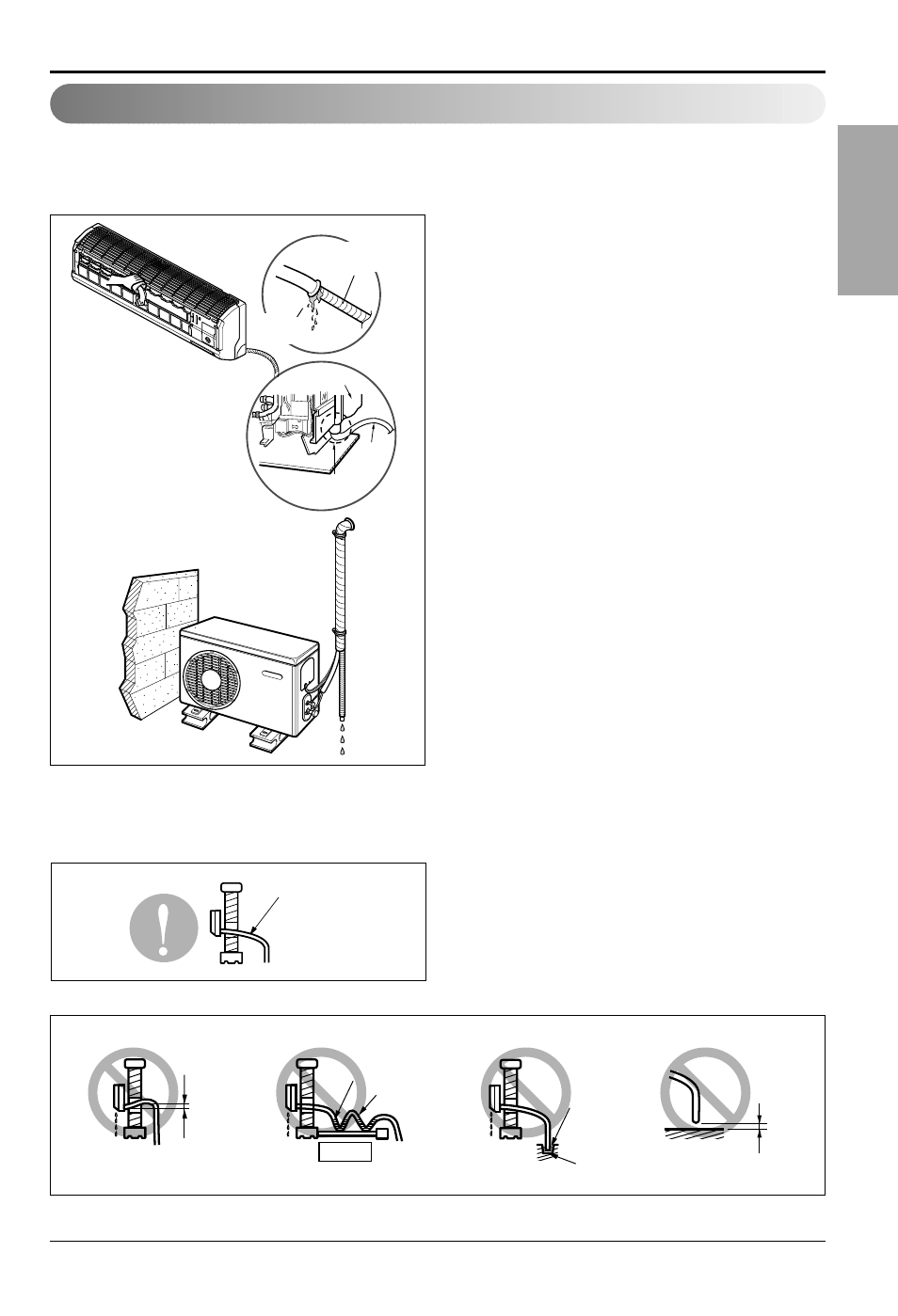 English, Checking the drainage | LG LS122CE User Manual | Page 25 / 31