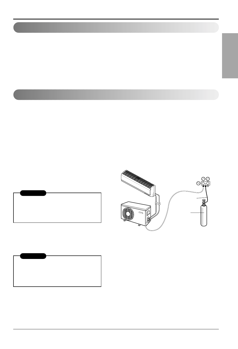 English air purging air purging with vacuum pump | LG LS122CE User Manual | Page 27 / 31