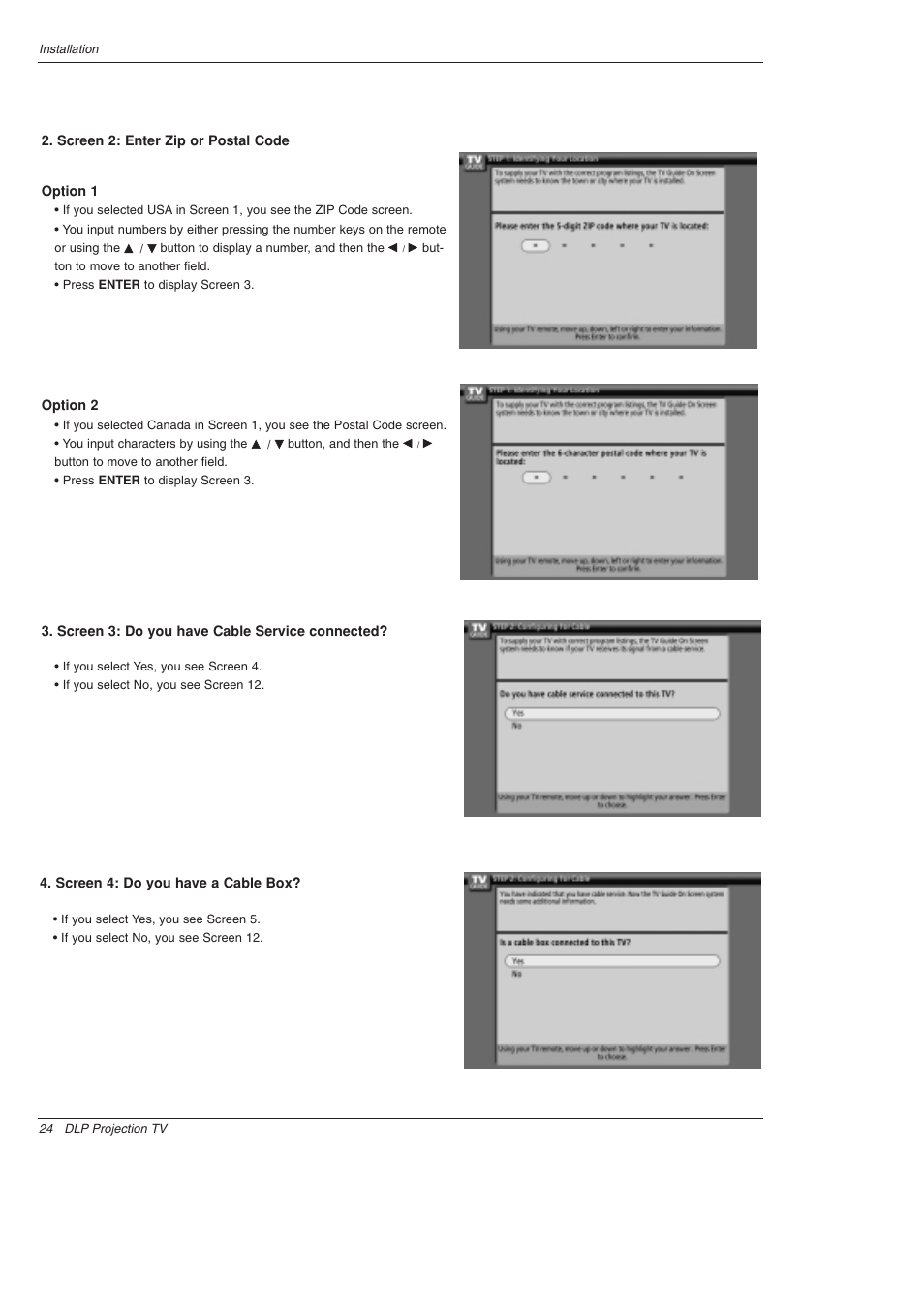 LG 52SX4D User Manual | Page 24 / 104
