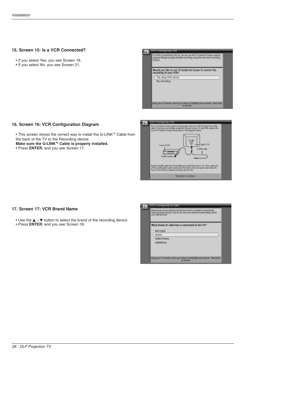 LG 52SX4D User Manual | Page 28 / 104