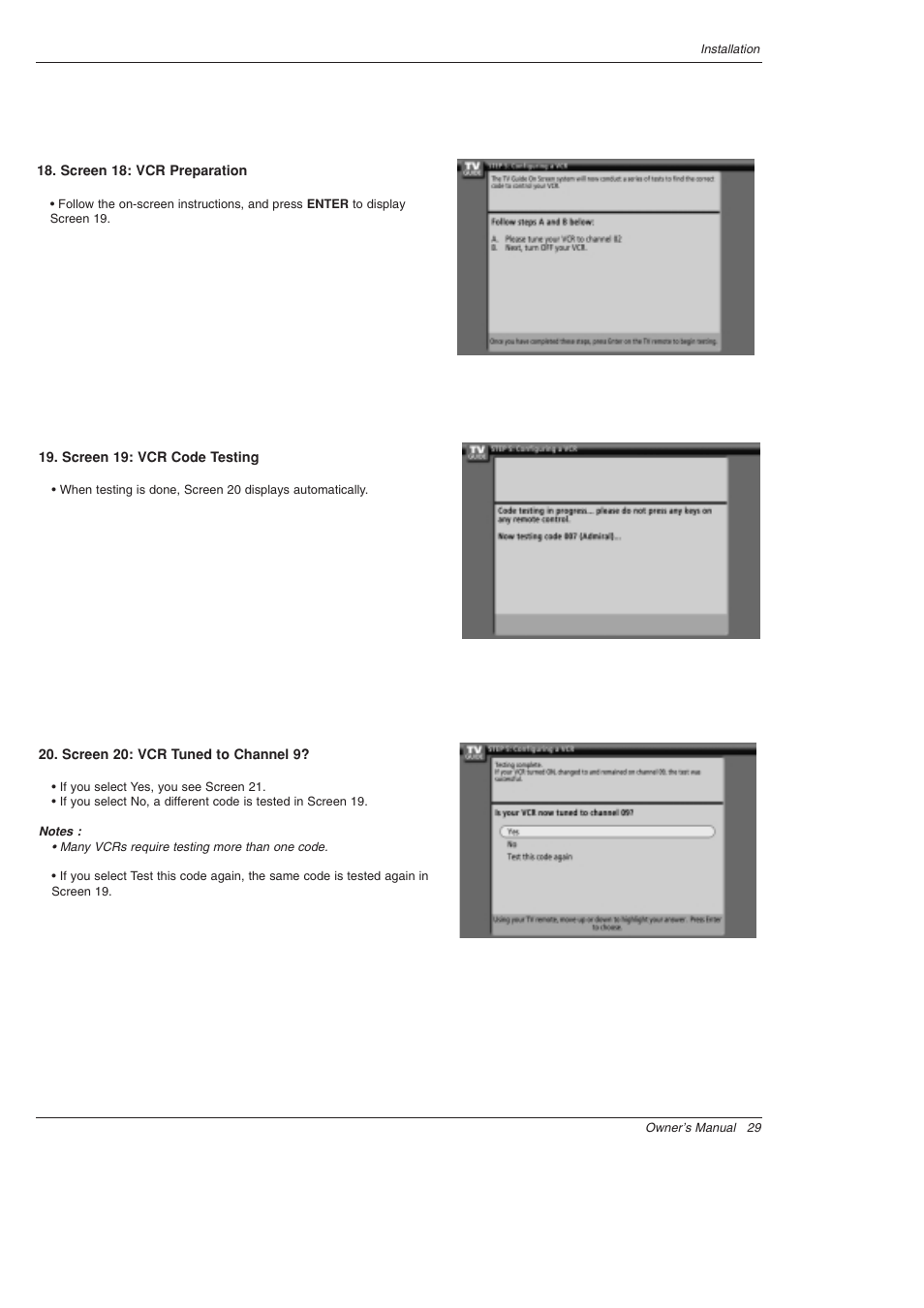 LG 52SX4D User Manual | Page 29 / 104