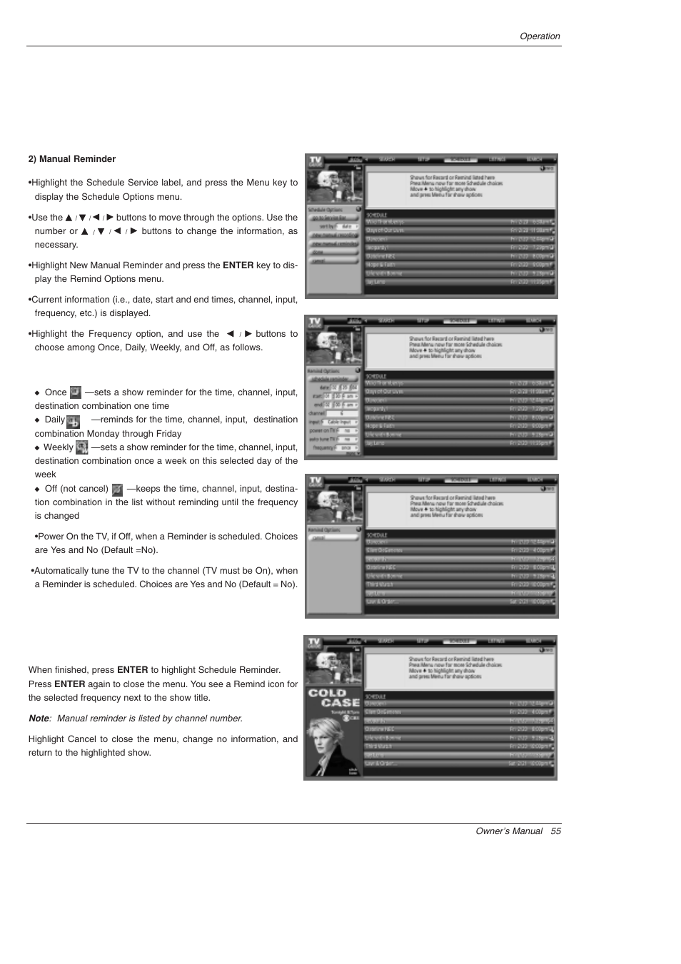 LG 52SX4D User Manual | Page 55 / 104