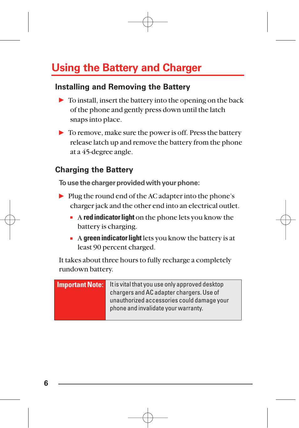 Using the battery and charger | LG Sti User Manual | Page 12 / 40