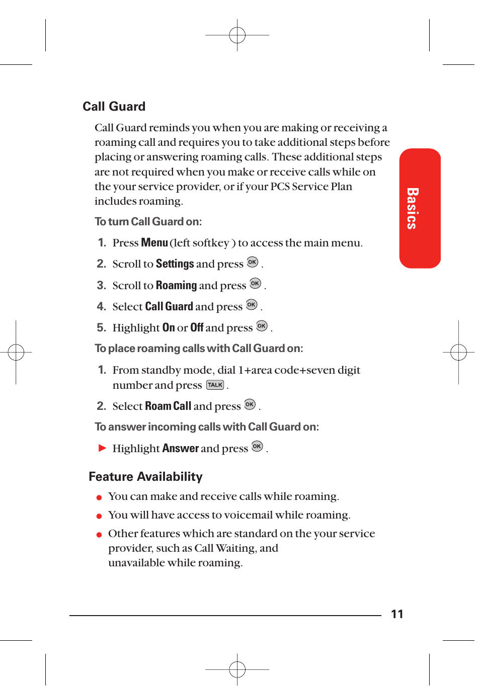 Basics | LG Sti User Manual | Page 17 / 40