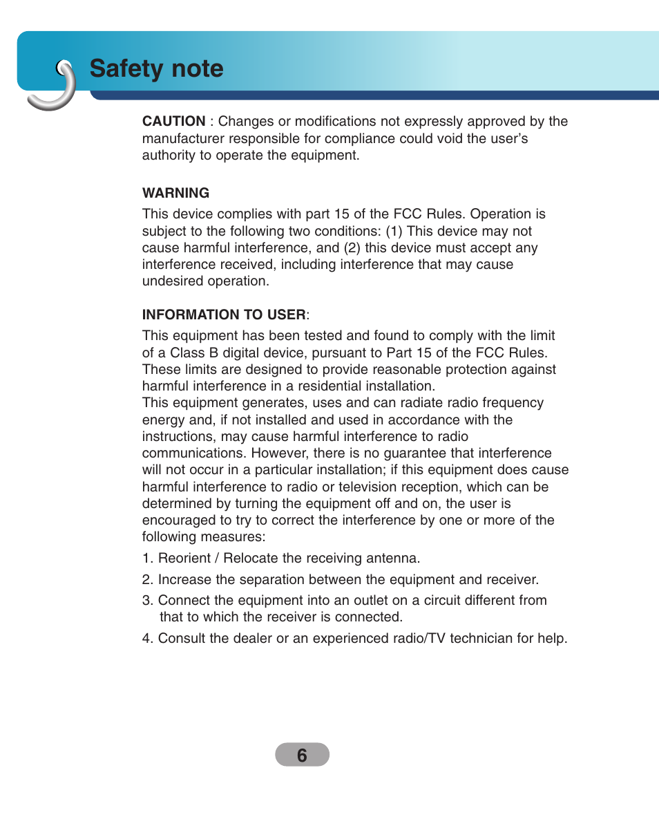 LG LN730Series User Manual | Page 6 / 76