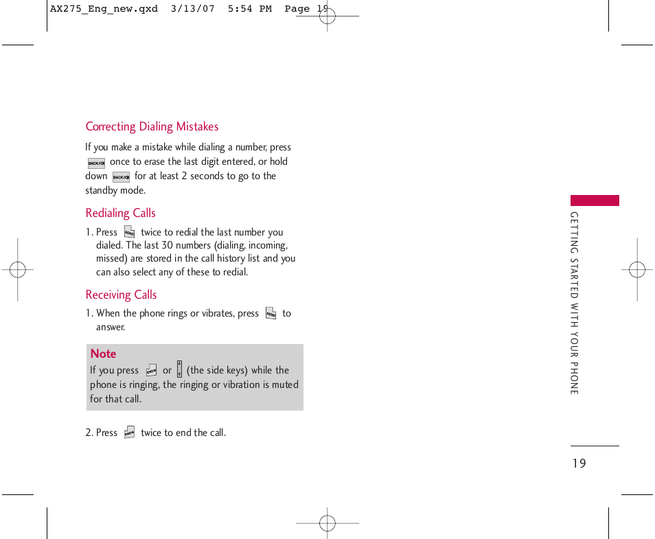 LG AX275 User Manual | Page 21 / 99
