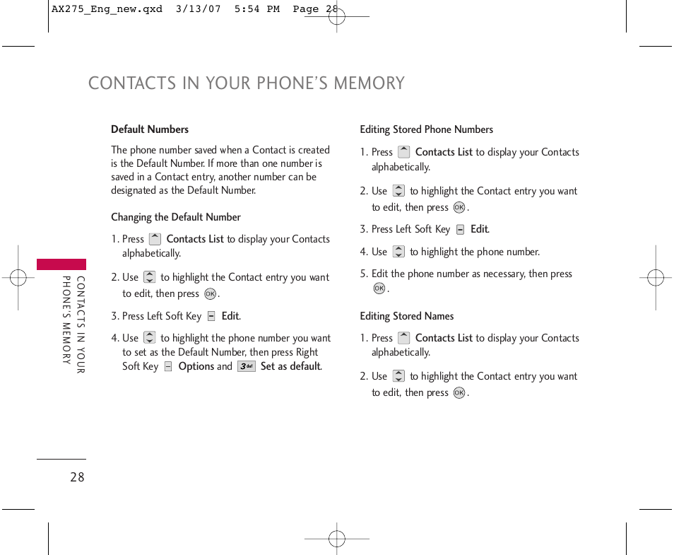 LG AX275 User Manual | Page 30 / 99