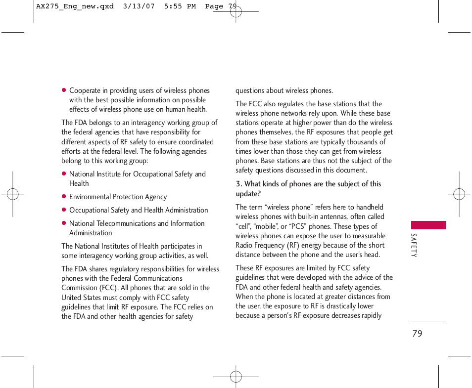 LG AX275 User Manual | Page 81 / 99