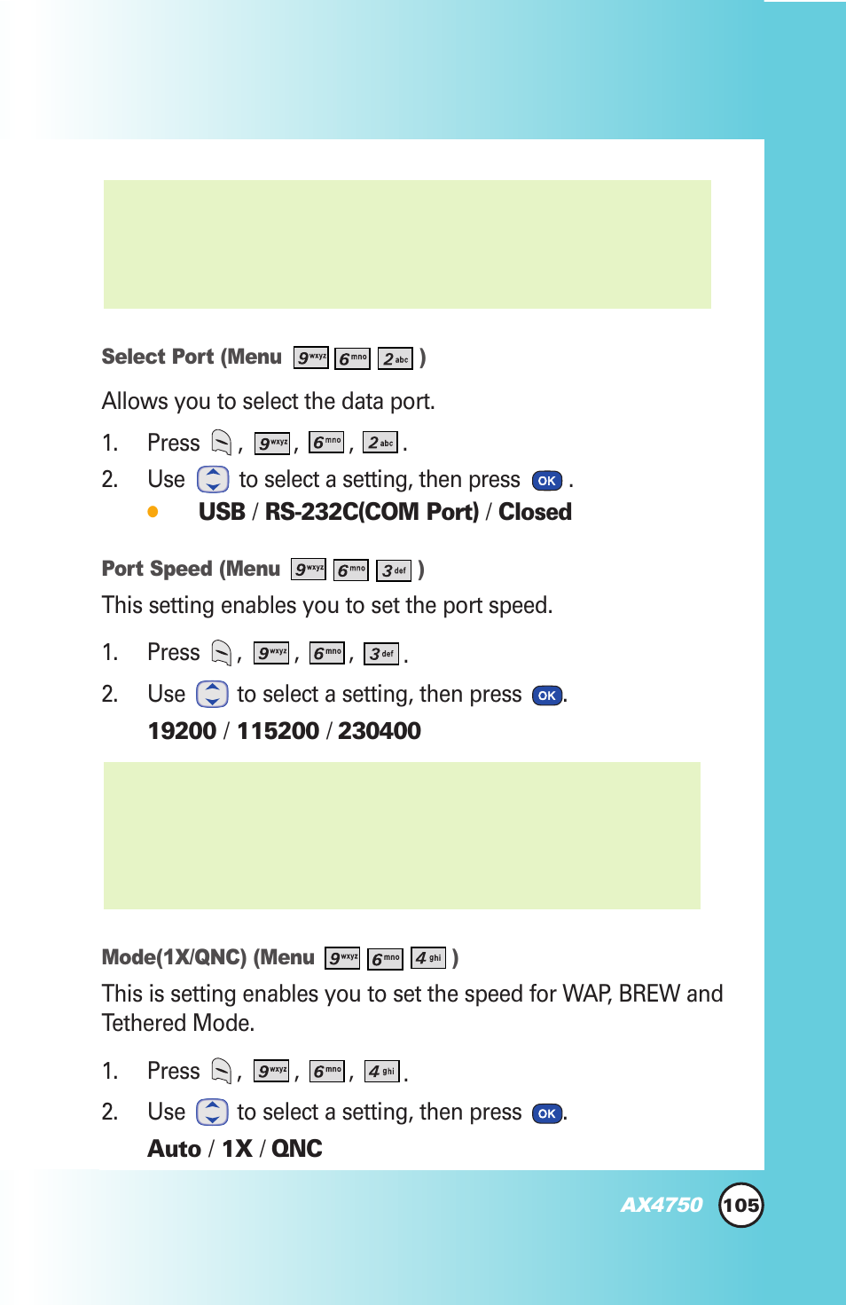 LG AX4750 User Manual | Page 105 / 137