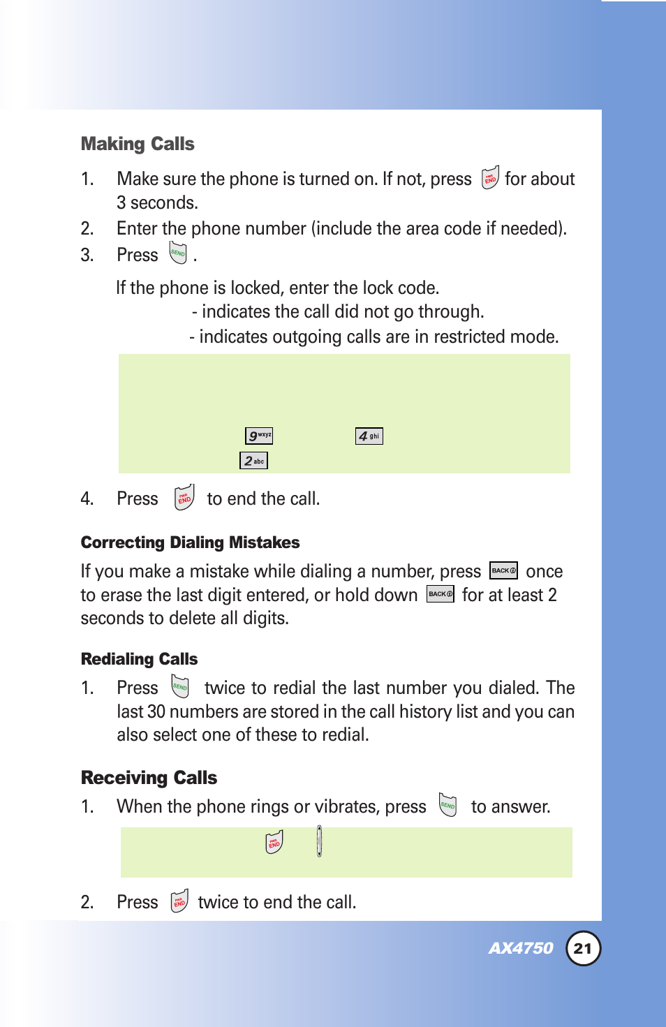 LG AX4750 User Manual | Page 21 / 137